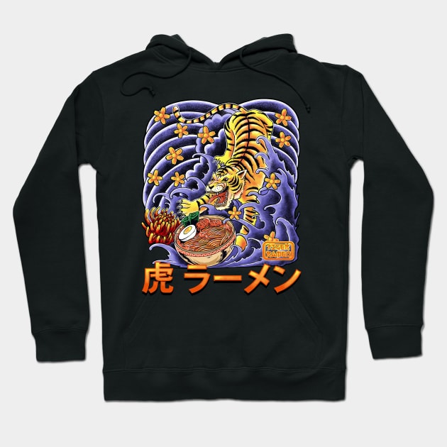 tiger ramen Hoodie by polkadothero